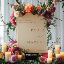 Spiegel Hochzeit Aufkleber, Hochzeitsschild Deko, personalisierte Hochzeit Spiegel Aufkleber, Hochzeits-Empfangsschild,