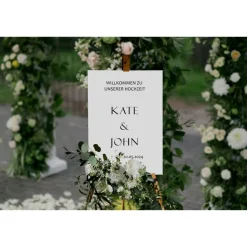 Spiegel Hochzeit Aufkleber, Hochzeitsschild Deko, personalisierte Hochzeit Spiegel Aufkleber, Hochzeits-Empfangsschild,