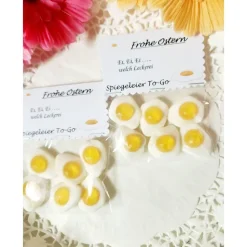 Spiegeleier To-Go, Ostern, Frühling, Osterhase, Mitbringsel, Mitgebsel, Geschenk, Ostergeschenk, Kleinigkeit, Gastgesche