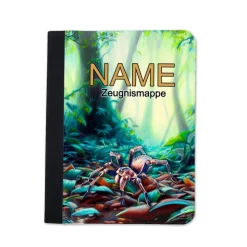 Spinne Zeugnismappe personalisiert | Zeugnismappe | Zeugnismappe mit Namen | Urkundenmappe