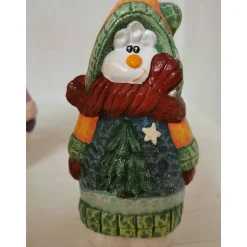 Süsse kleine Schneefrauen aus Keramik