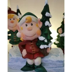 Süsses vierteiliges Wichtelset aus Keramik