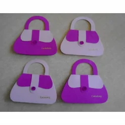 4St Einladungskarten Kindergeburtstag  kleine Handtasche Mädchen Einladungen Grußkarte Einladung Geburtstag Kinder