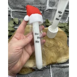 Stabkerze | Weihnachtskerze | Kerze | HoHoHo | mit Mütze