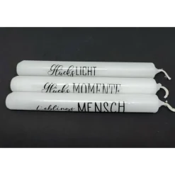 Stabkerze mit individuellem Text