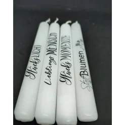 Stabkerze mit individuellem Text