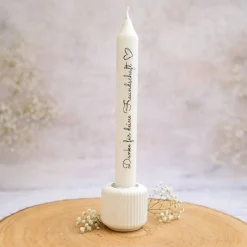 Stabkerzen mit liebevoller Botschaft | 18 cm hoch