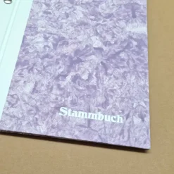 Stammbuch DIN A5 Knitterpapier lila