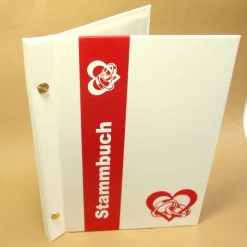 Stammbuch DIN A5 weiß rot
