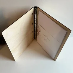 Stammbuch mit Ledereinband, Gravur Liebesbaum, Behördenformat, Familienbuch