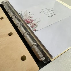 Stammbuch mit Ledereinband, Gravur Liebesbaum, Behördenformat, Familienbuch