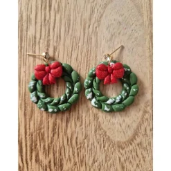 Statement Ohrringe Weihnachten Türkranz