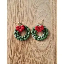 Statement Ohrringe Weihnachten Türkranz