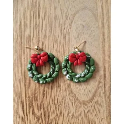 Statement Ohrringe Weihnachten Türkranz