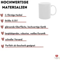 Statement-Tasse „Yesterday – NOW! – Tomorrow“ | Motivationsbecher für Alltag & Büro