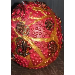 Steampunk Dekoei CROSS & SKULL & OCTOPUS Acrylmalerei auf einem Keramikei Ostergeschenk Künstler-Ei Sammlerstück Unikat