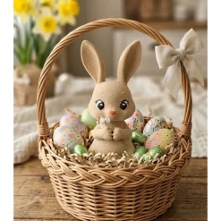 Stehender Hase, Süßer Hase, Osterdeko Minimalistisch, Kleine Ostergeschenke für Erwachsene, Tischdeko Ostern