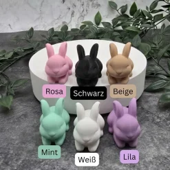 Stehender Hase, Süßer Hase, Osterdeko Minimalistisch, Kleine Ostergeschenke für Erwachsene, Tischdeko Ostern