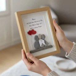 Steinbild – Mama, ich habe deine Stimme im Ohr | Erinnerungsbild handgemacht