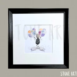 Steinbild Abschluss personalisiert – Master Abitur Studium – Wir sind so stolz auf dich – Geschenk Prüfung