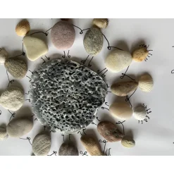 Steinbild Freunde, Geschenk für liebe Menschen, Meer Dekoration