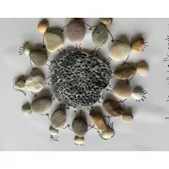 Steinbild Freunde, Geschenk für liebe Menschen, Meer Dekoration