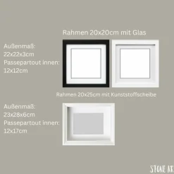 Steinbild „Glück ist die Summe schöner Erinnerungen“ – Handgemachtes Geschenk zur Hochzeit & Jubiläum