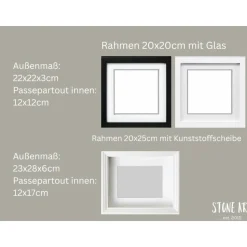 Steinbild Hand in Hand – Personalisiertes Hochzeitsgeschenk, Unikat, Silberhochzeit, Goldene Hochzeit