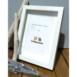 Steinbild klein ALL YOU NEED IS LOVE Hochzeitsgeschenk