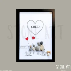 Steinbild Kristallhochzeit – Einzigartiges Geschenk zum 15. Hochzeitstag personalisiert