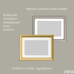 Steinbild Perlenhochzeit - Geschenk zum 30. Hochzeitstag