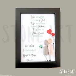 Steinbild Petersilienhochzeit – Personalisiertes Geschenk zur 12,5-jährigen Hochzeit