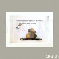 Steinbild Trauer Baby personalisiert – Auch wenn deine kleinen Füsschen – Sternenkind