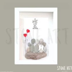 Steinbild Trauer personalisiert – Du fehlst – Trauergeschenk Erinnerungsbild