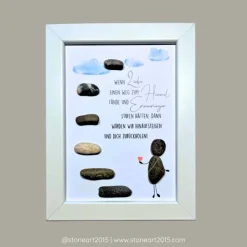 Steinbild Trauer personalisiert – Wenn Liebe einen Weg zum Himmel fände – Erinnerungsbild