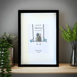 Steinbild Türkishochzeit – Handgemachtes Unikat zum 18. Hochzeitstag personalisiert