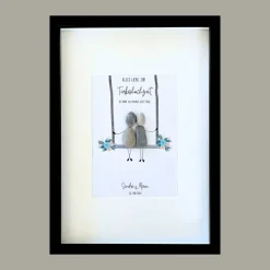 Steinbild Türkishochzeit – Handgemachtes Unikat zum 18. Hochzeitstag personalisiert