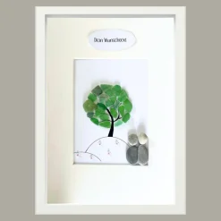 Steinbild Unter unserem Baum – Personalisiertes Geschenk zur Hochzeit & Jahrestag