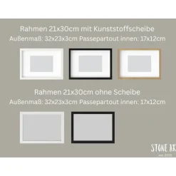 Steinbild Unter unserem Baum – Personalisiertes Geschenk zur Hochzeit & Jahrestag
