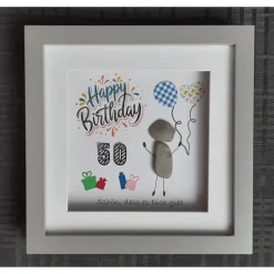 Steinbild zum Geburtstag - Happy Birthday! Schön, dass es Dich gibt