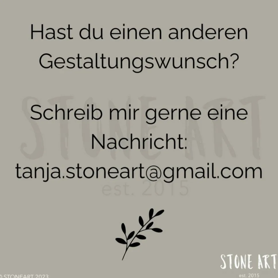 Steinbild zum Geburtstag – Individuelles Geschenk mit Wunschzahl & Spruch
