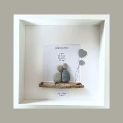 Steinbild zur Silberhochzeit – Einzigartiges Geschenk zum 25. Hochzeitstag personalisiert