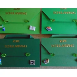 4St.Einladung zur Einschulung Schulanfang Einladungskarten Jungen und Mädchen Einladungen Schule Einladung