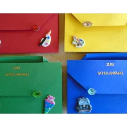 4St.Einladung zur Einschulung Schulanfang Einladungskarten Mädchen Junge Schulstart ABC Ranzenkarte