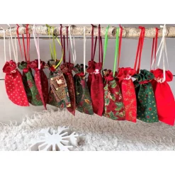 Stell Deinen Adventskalender selbst zusammen XXL-Säckchen rot