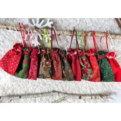 Stell Deinen Adventskalender selbst zusammen XXL-Säckchen rot