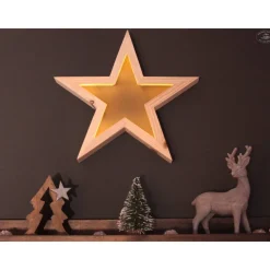 Stern aus Holz / Weihnachtsstern / Holzstern