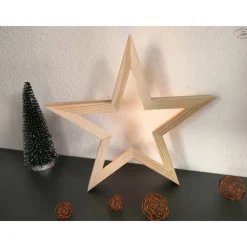 Stern aus Holz / Weihnachtsstern / Holzstern