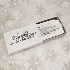 Stern in der Schachtel – 3D-Faltstern in Weiß & Grau mit Anleitung