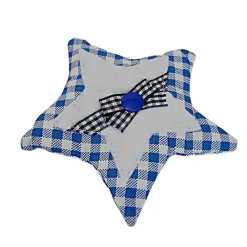 Sternanhänger im 3-er Set, Stoffsterne zum aufhängen